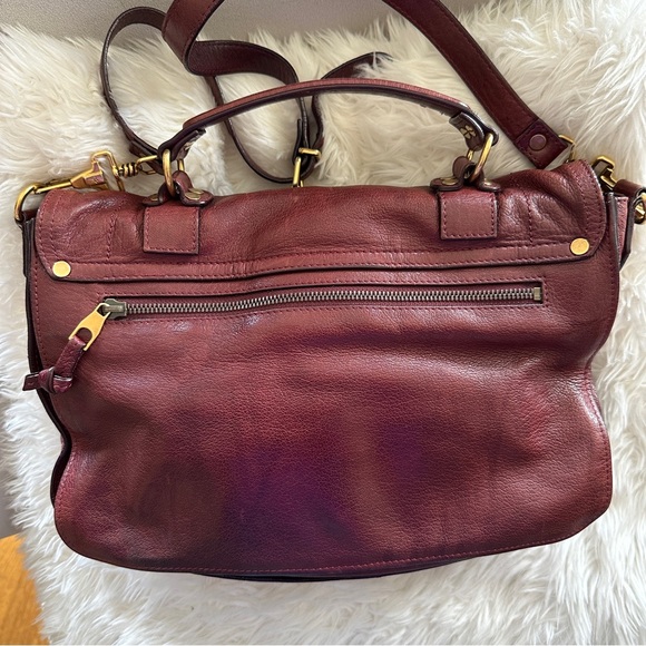 Proenza Schouler PS1 Medium Burgundy with Gold Hardware - Picture 5 of 8
